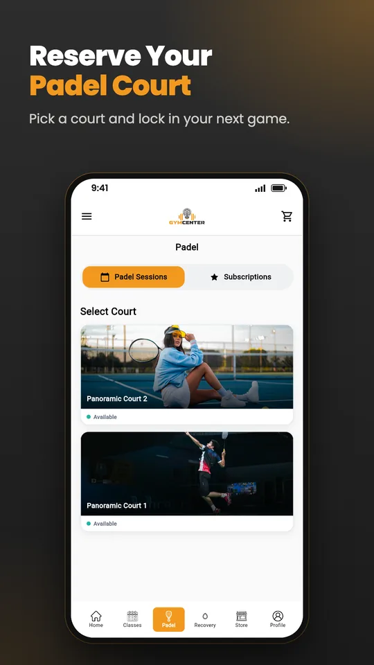 Reserve your padel court